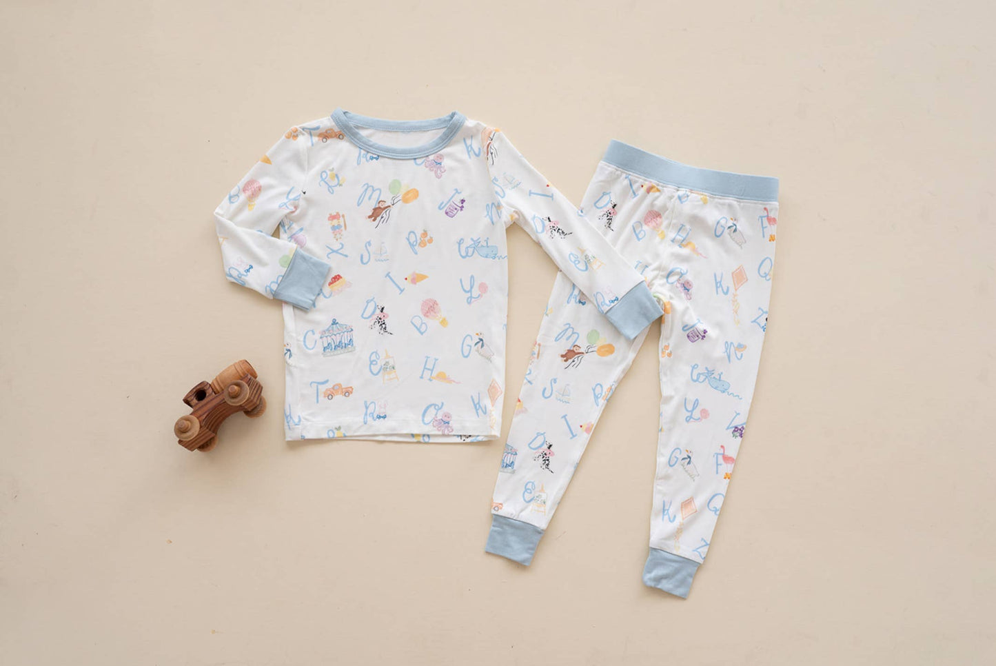 Alphabet Bamboo 2 Piece Pajamas