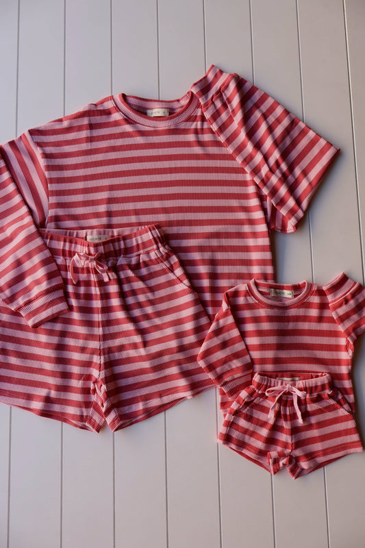 Pink Cotton Candy Waffle Set