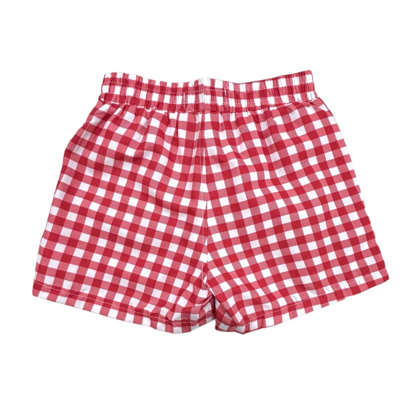Red Gingham Swim Shorts