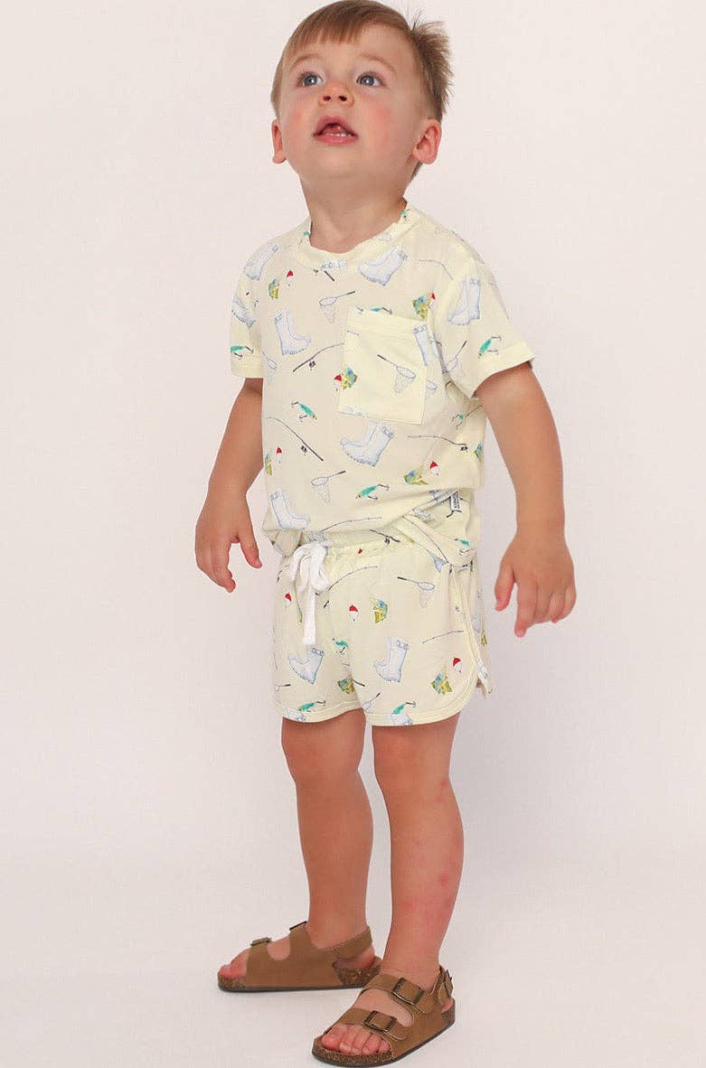 Fishing Bamboo Varsity Short Set