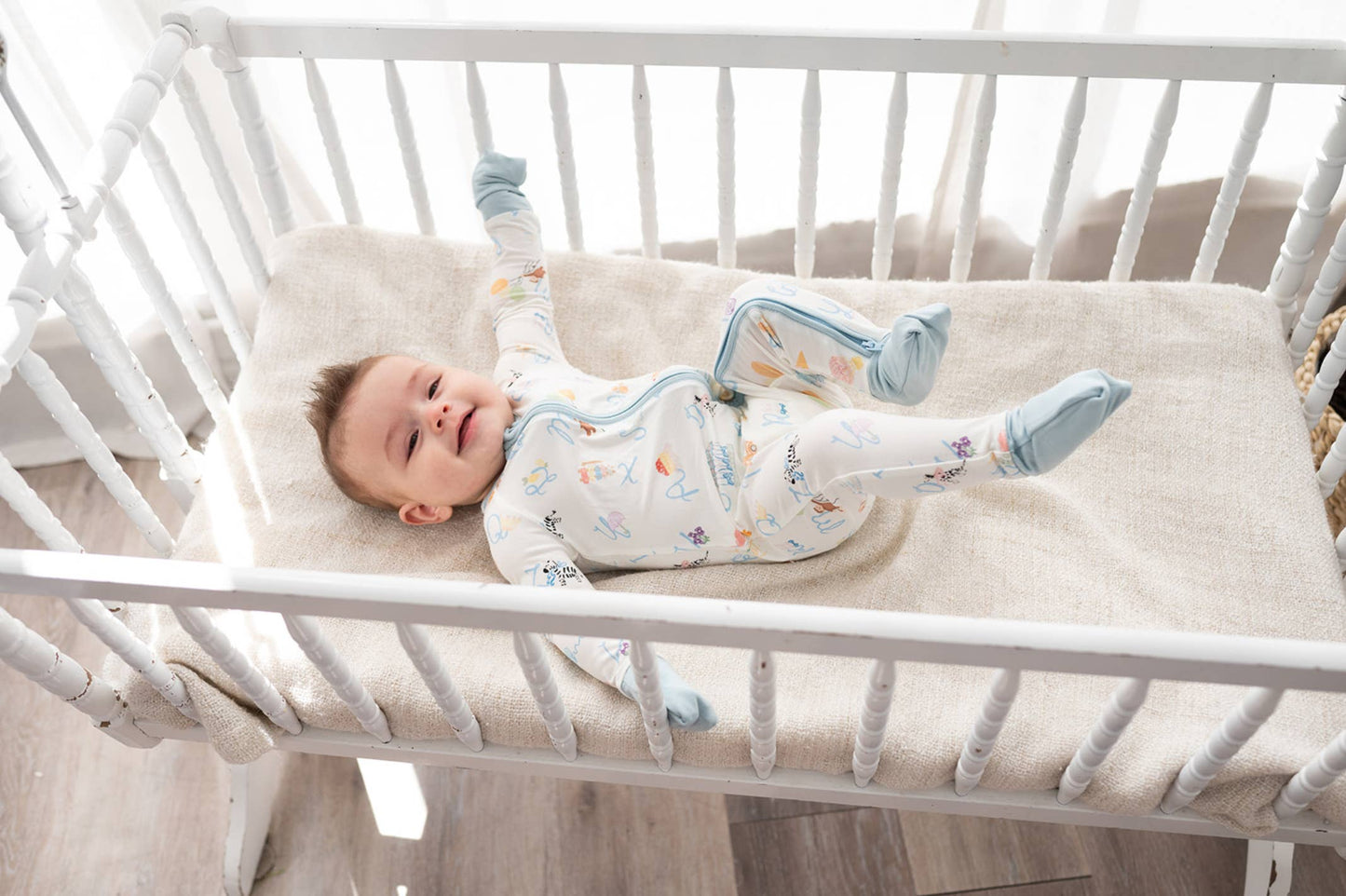 Alphabet Zipper Footie Pajamas