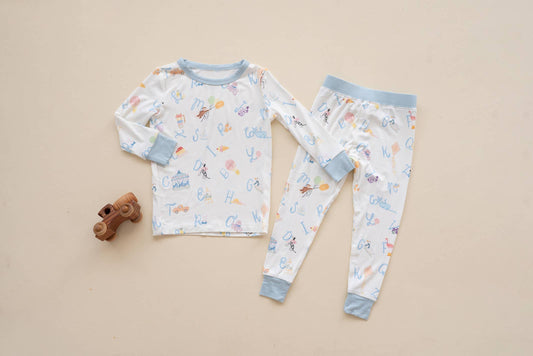 Alphabet Bamboo 2 Piece Pajamas