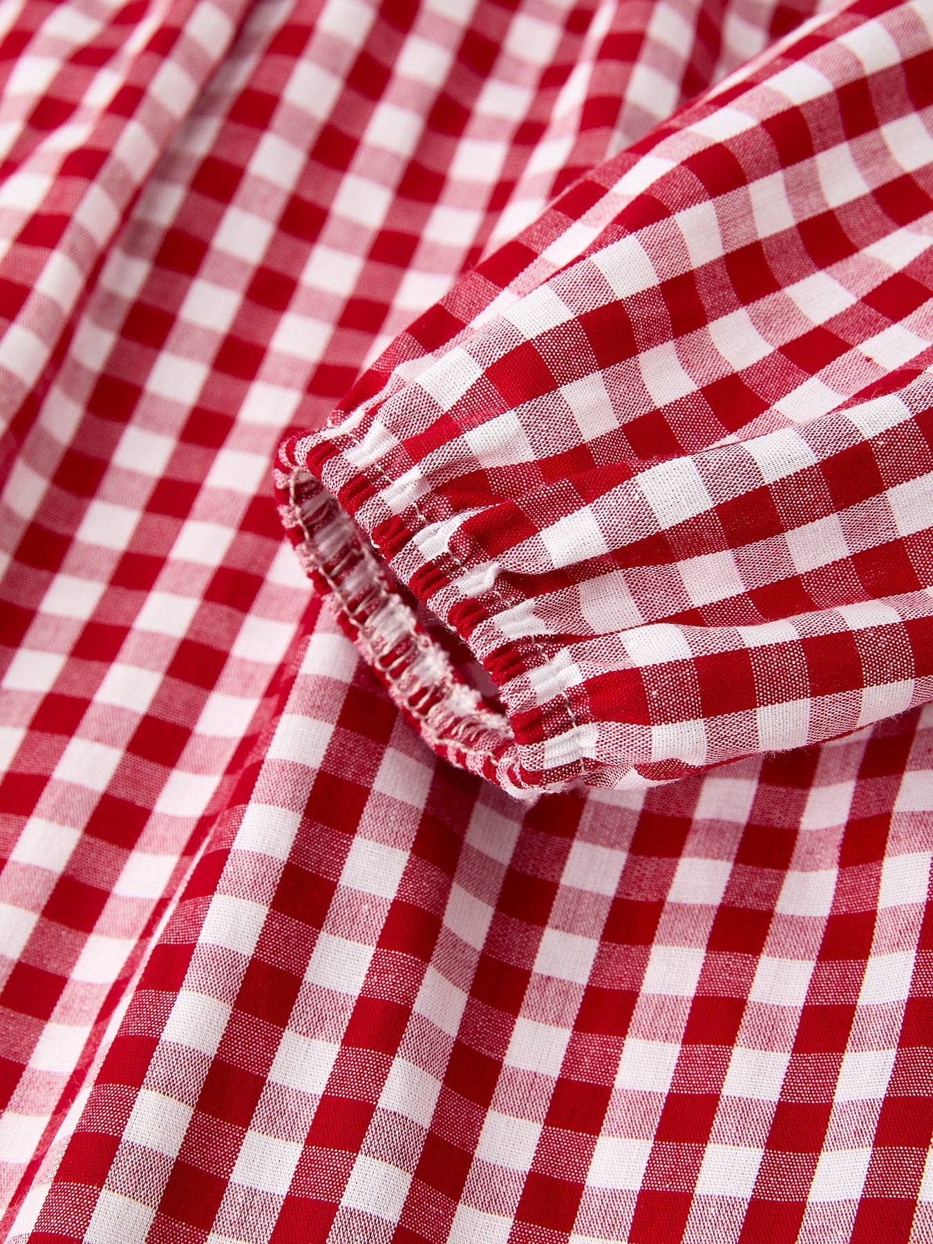 Embroidered Christmas Tree Plaid Dress