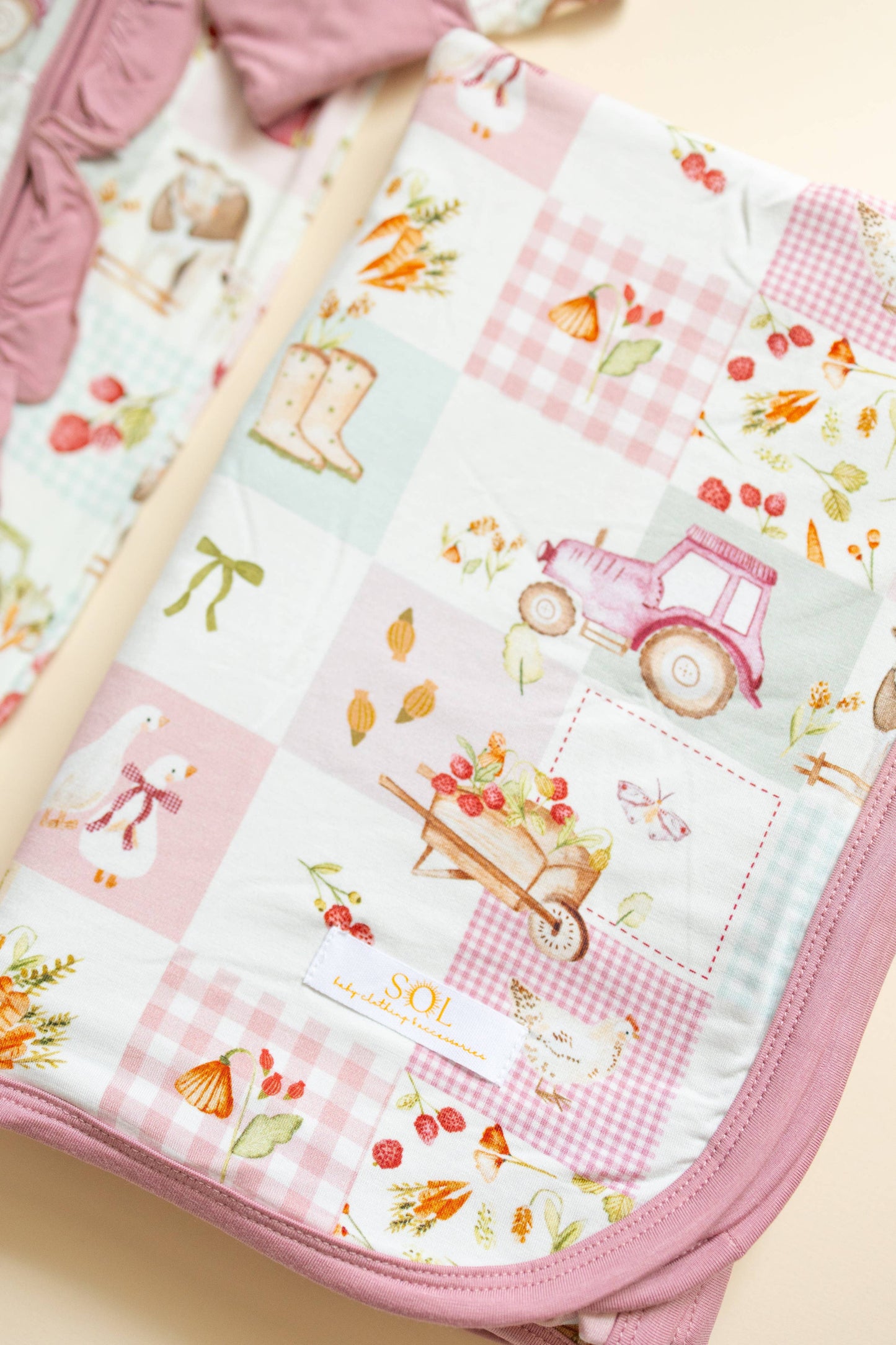 Berry Farm Bamboo Blanket