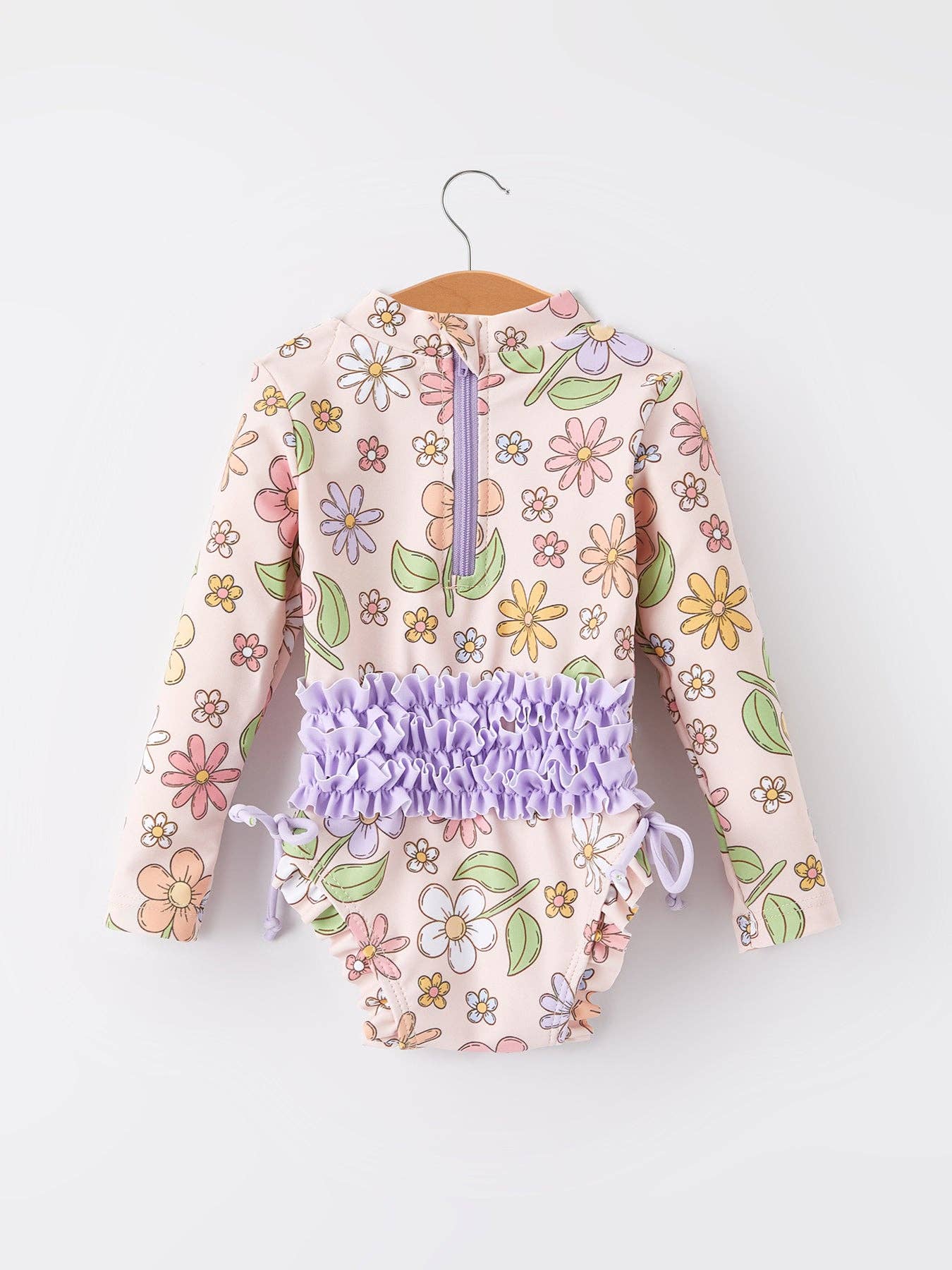 Floral Girls One-piece Swimsuit