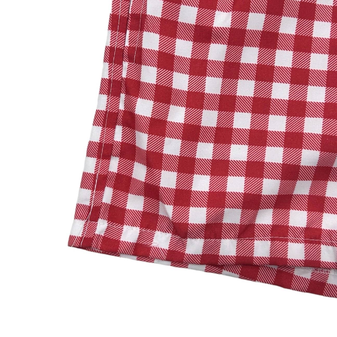 Red Gingham Swim Shorts