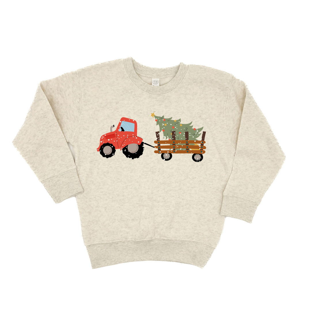 Red Tractor Christmas Crewneck
