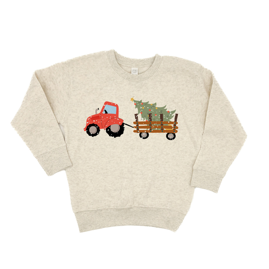 Red Tractor Christmas Crewneck
