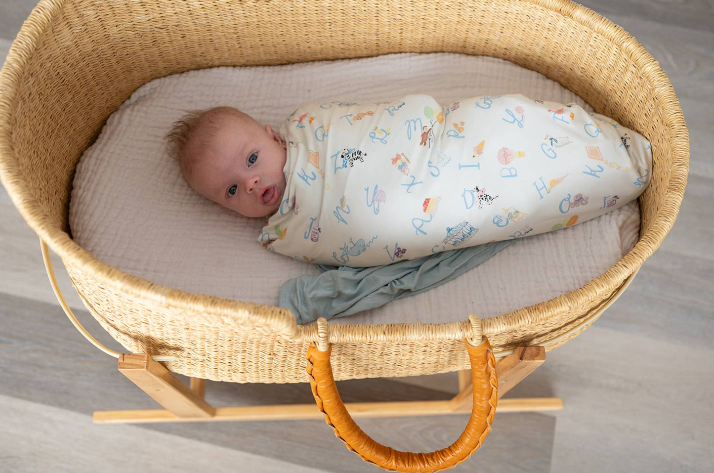 Alphabet Bamboo Blanket